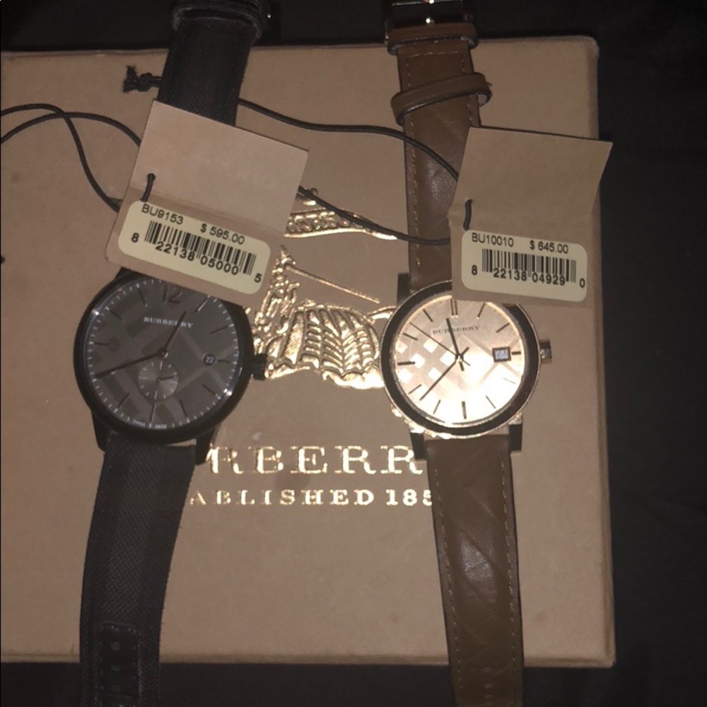 Authentic Burberry men watches